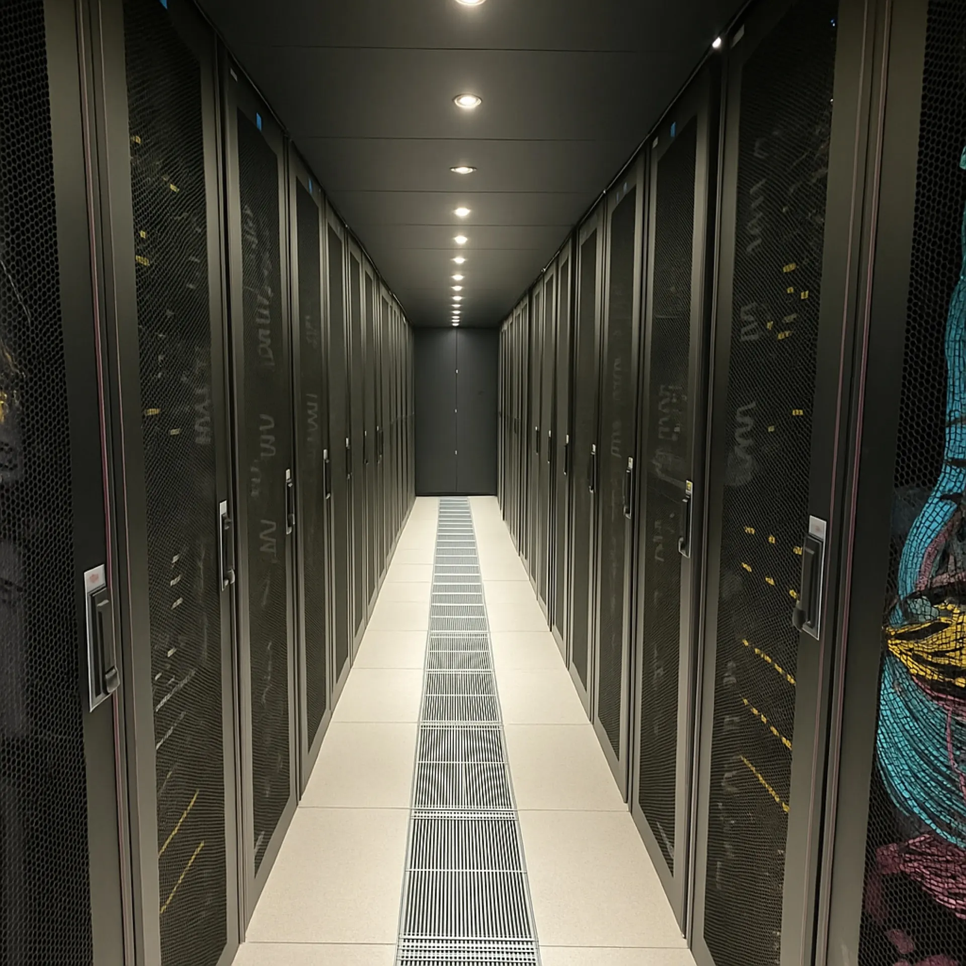 DFIP cabinet aisle at THG1